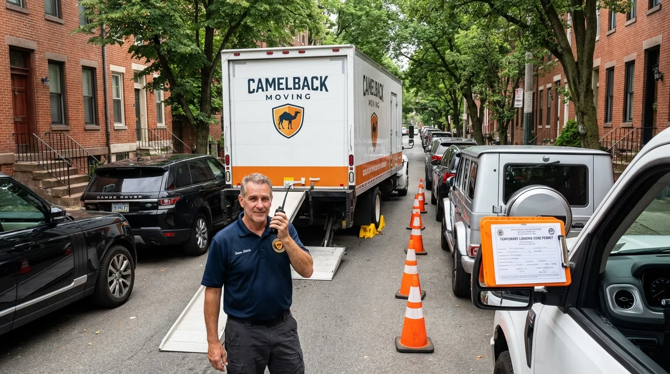 City street loading permit setup in Little Ferry, NJ
